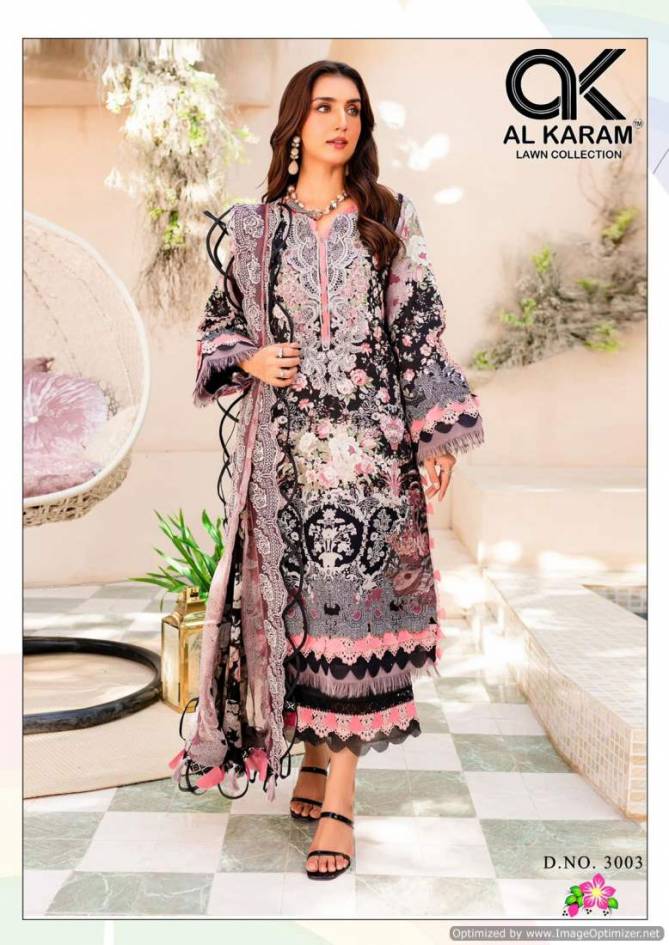 Florence Vol 3 By Al Karam Cambric Cotton Pakistani Dress Material Wholesale Market In Surat